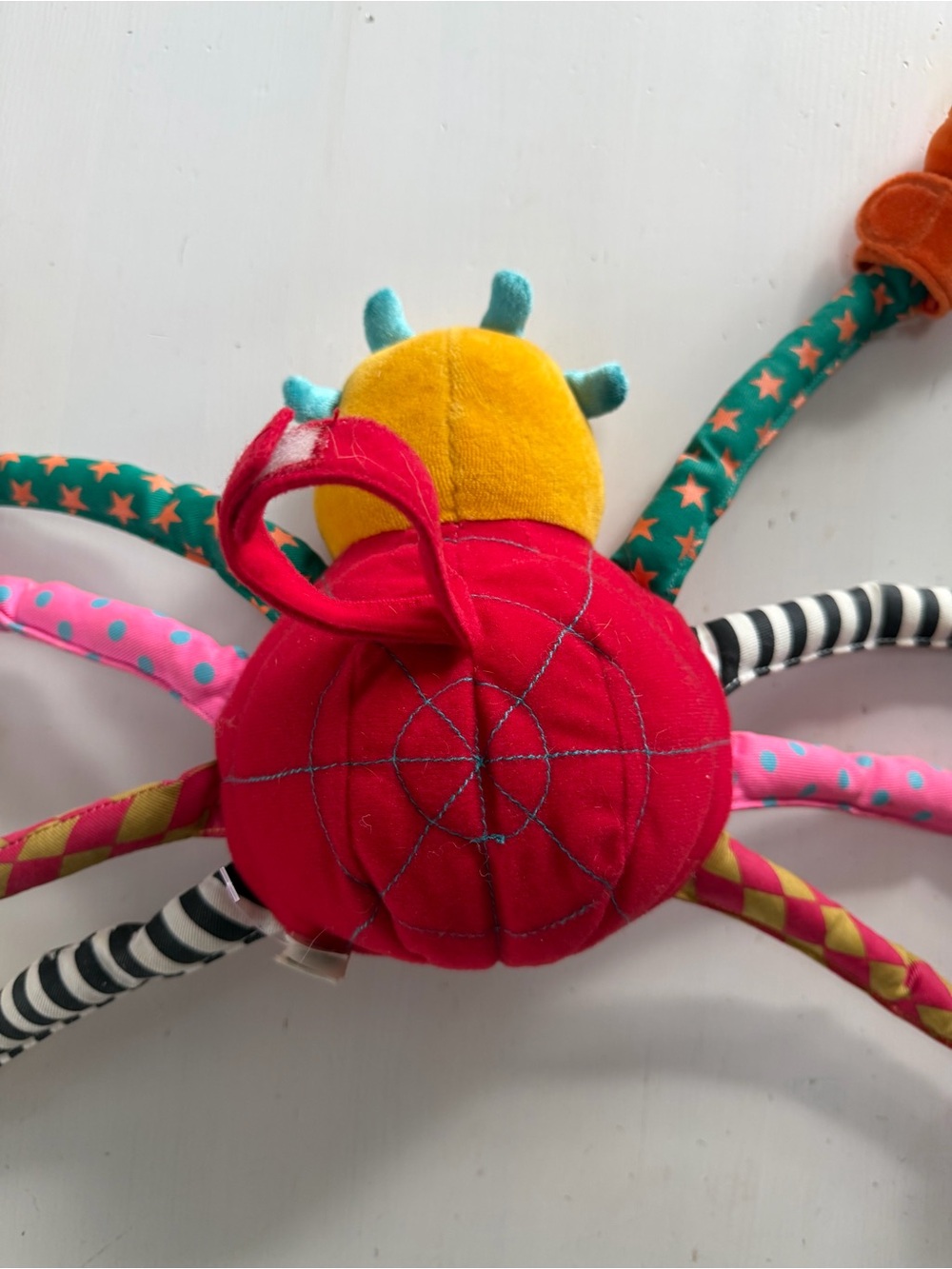 Jellycat Sam Spider 18” Plush Baby Toy Crinkle Chime Stroller Tether - Picture 8 of 8
